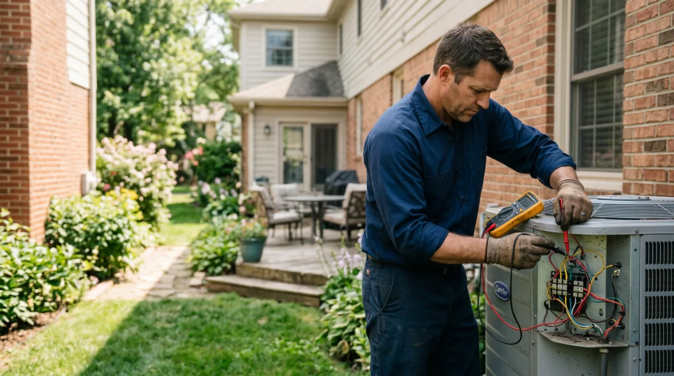 HVAC technician working near East Hartland, CT